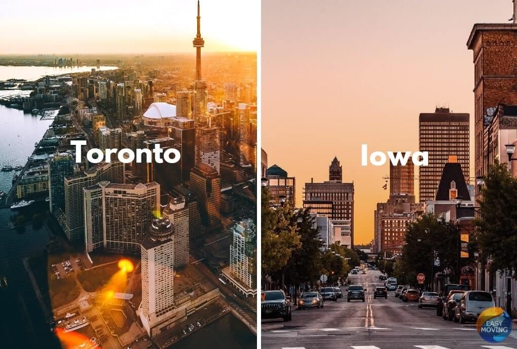 Iowa to Toronto movers
